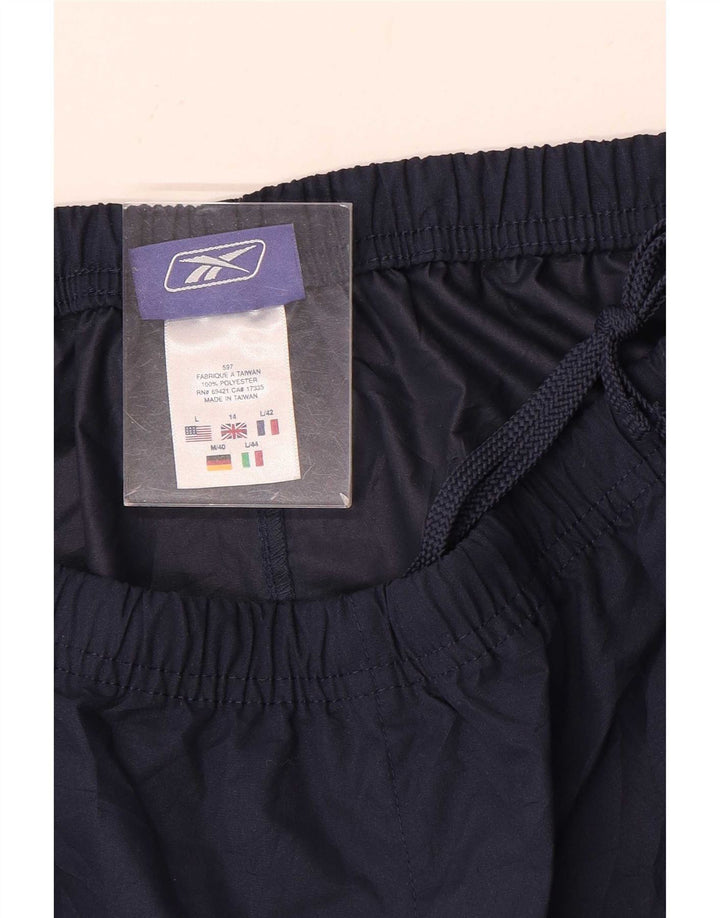 Pantaloni da tuta da donna Reebok UK 14 Large in poliestere blu navy