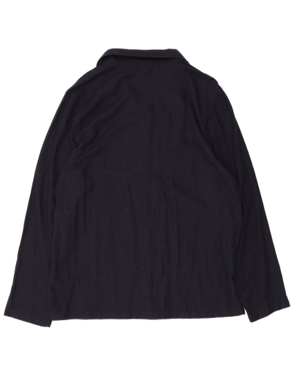 Camicia da uomo Tommy Hilfiger Large in viscosa a quadri blu navy
