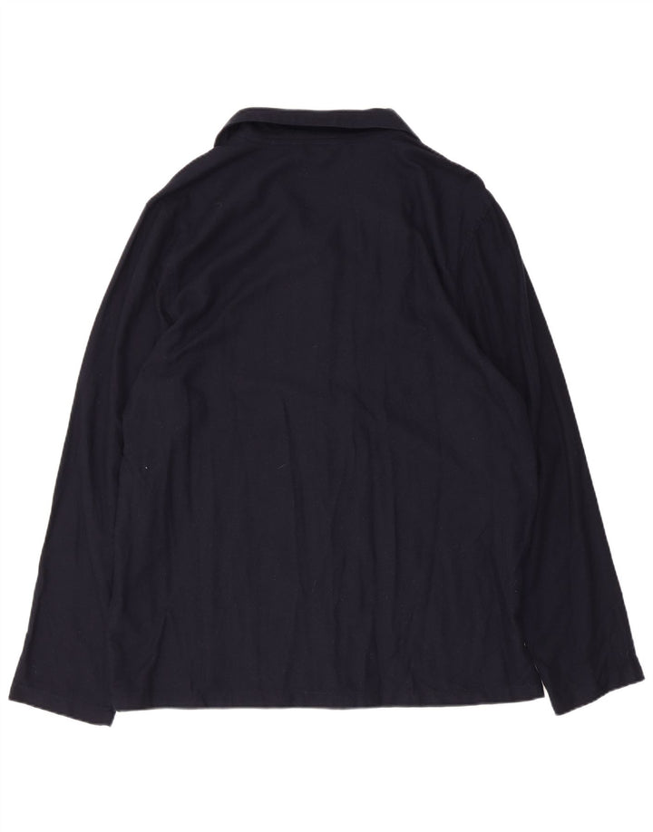 Camicia da uomo Tommy Hilfiger Large in viscosa a quadri blu navy