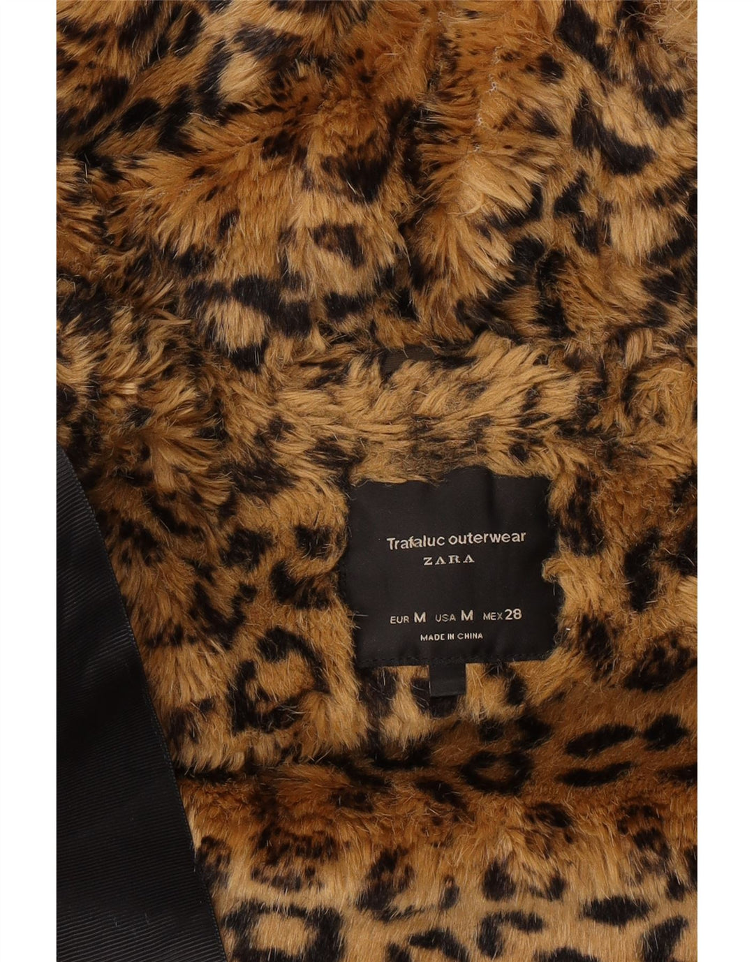 Giacca Parka con cappuccio da donna Zara UK 14 poliestere kaki medio