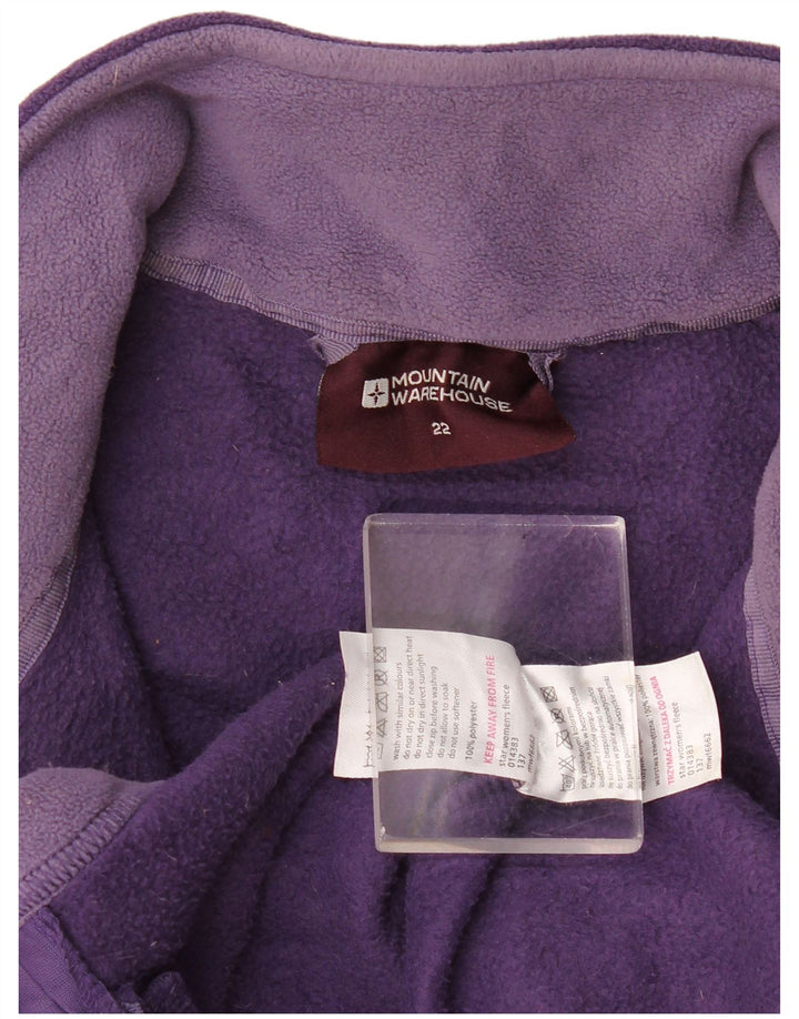 Giacca in pile da donna Mountain Warehouse UK 22 3XL Poliestere viola