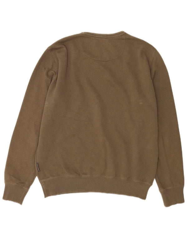 FRENCH CONNECTION Felpa da uomo Maglione XL Cotone kaki