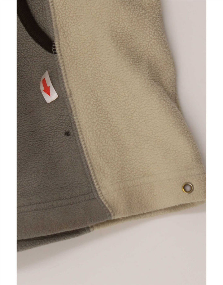 Giacca in pile foderata da uomo Spalding UK 42 XL Poliestere color block grigio