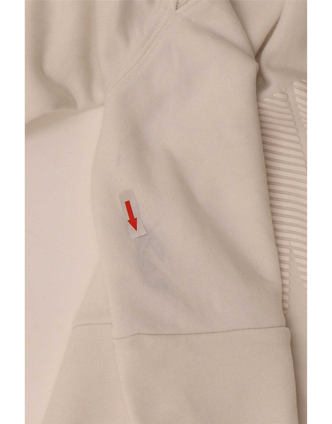 Felpa corta da donna Nike UK 14 poliestere bianco medio