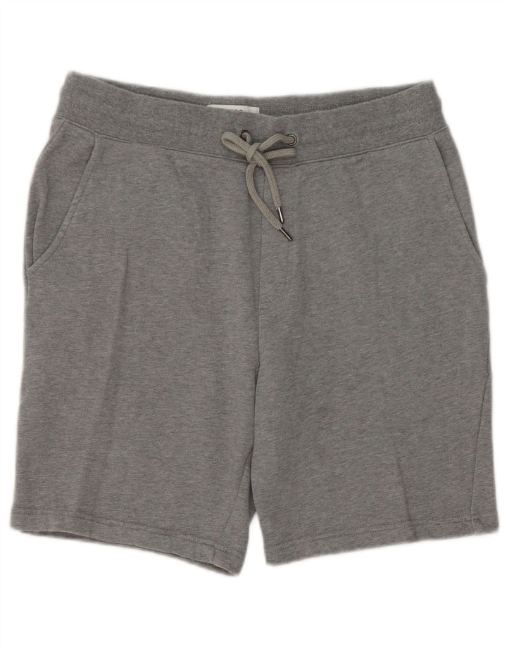 Pantaloncini sportivi vestibilità regolare da uomo Marks & Spencer in cotone grigio medio