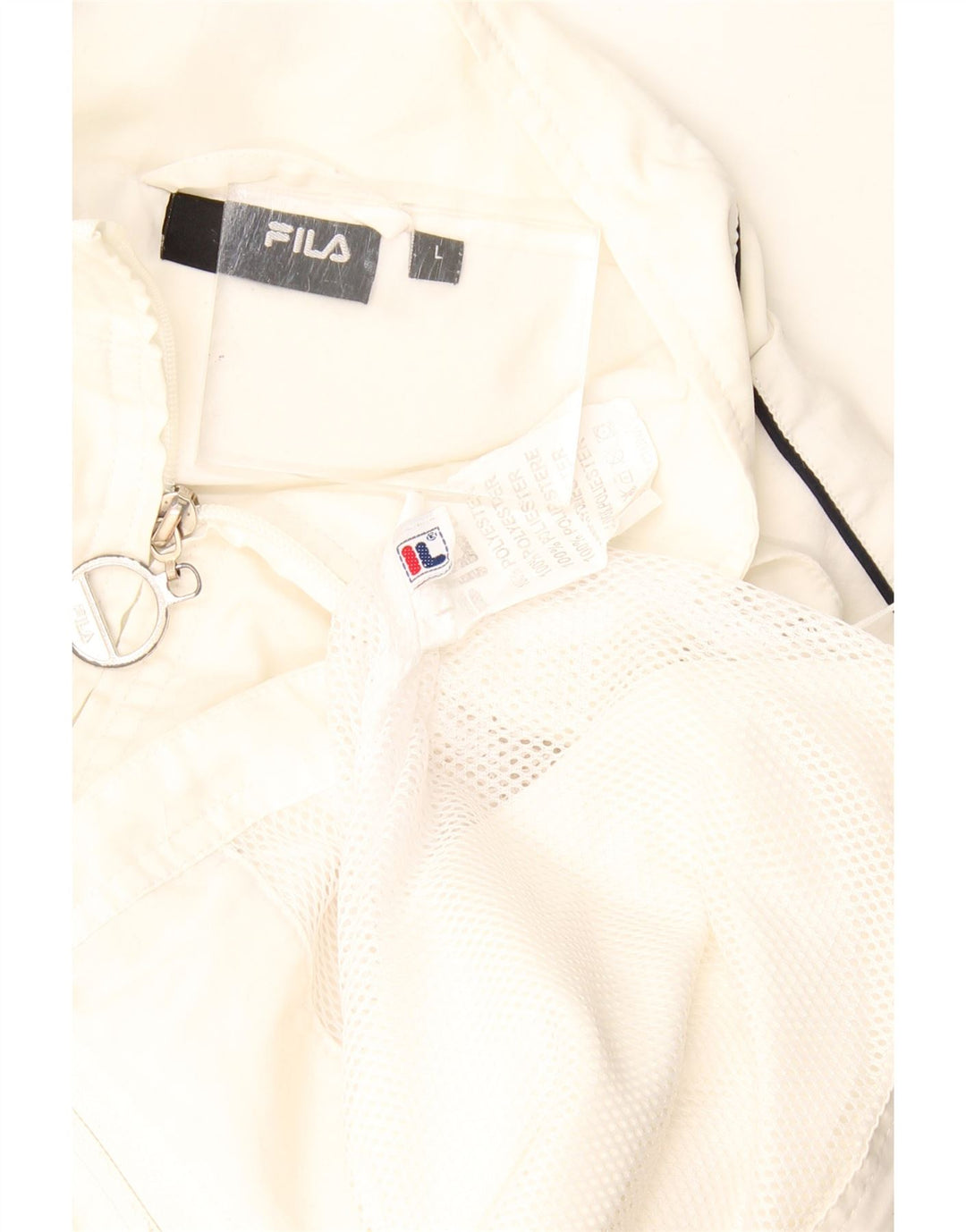 Giacca da ginnastica da donna Fila UK 16 Large Poliestere bianco