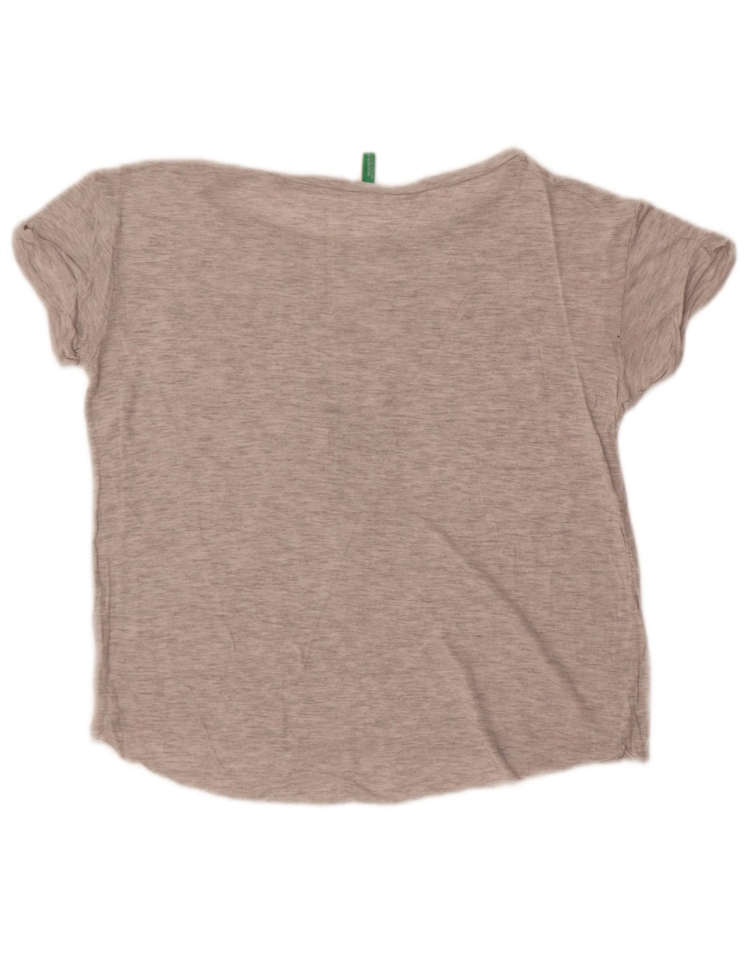 T-shirt grafica da donna Benetton Top UK 14 Grigio medio chiazzato