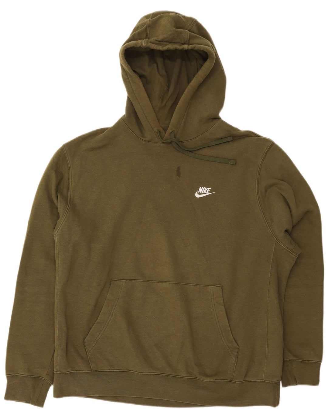 Felpa con cappuccio da uomo NIKE XL in cotone kaki