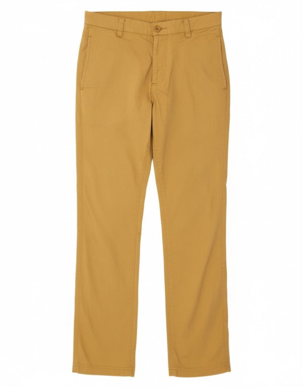 Pantaloni chino slim da uomo Nike Small W30 L31 in cotone giallo