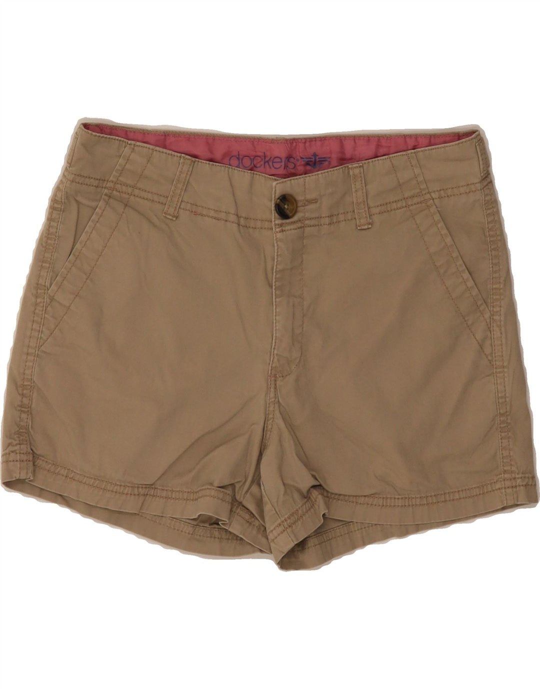 DOCKERS Womens Hot Pants US 4 Small W30 Beige Cotton Vintage Dockers and Second-Hand Dockers from Messina Hembry 
