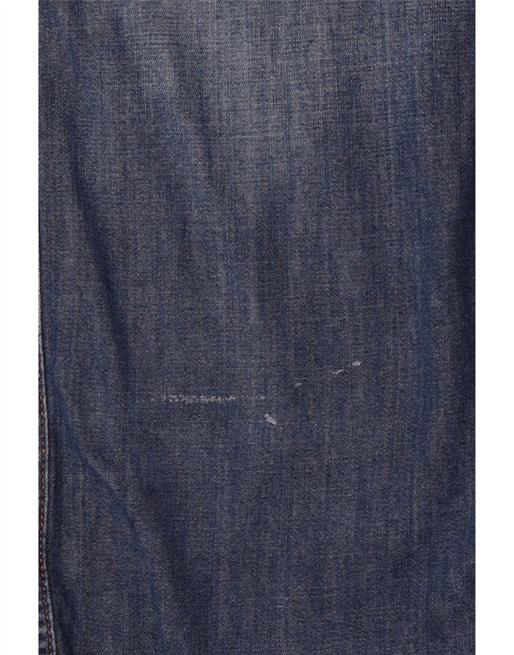 Timberland Camicia da uomo slim fit in denim di grandi dimensioni in cotone blu