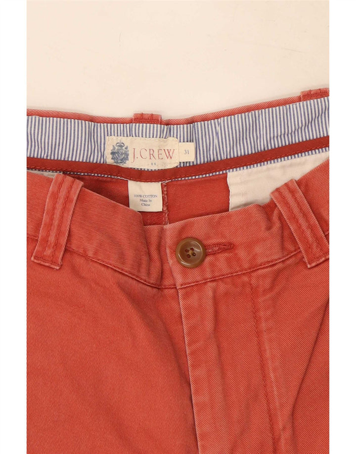 J. Pantaloncini chino da uomo Crew medi W31 Rosso Cotone