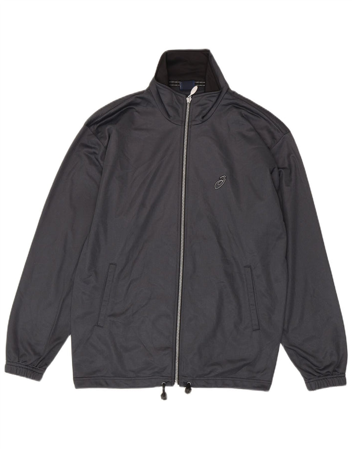 Giacca da tuta ASICS da uomo di colore grigio medio