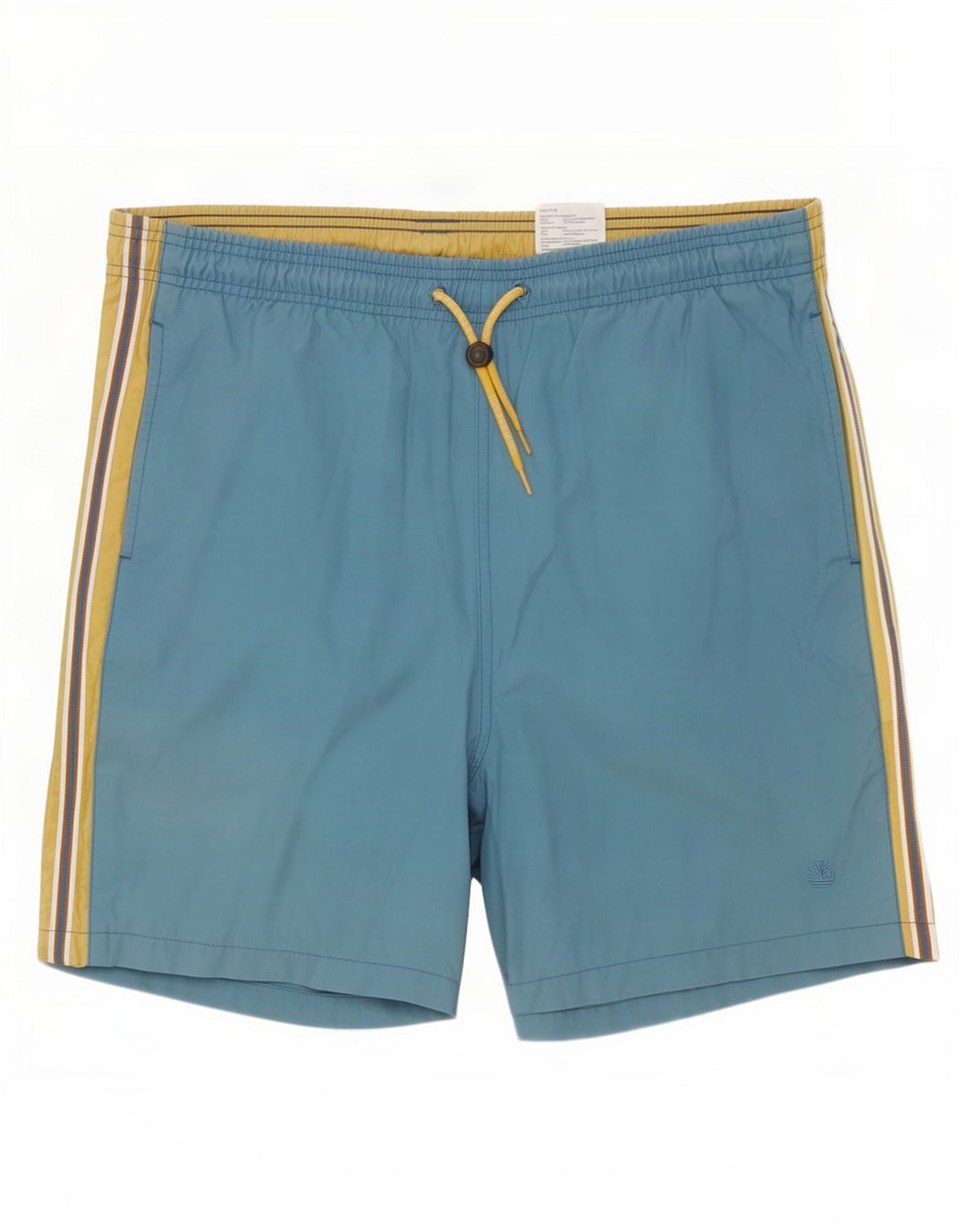 Pantaloncini da bagno da uomo Timberland piccoli in poliestere color block blu