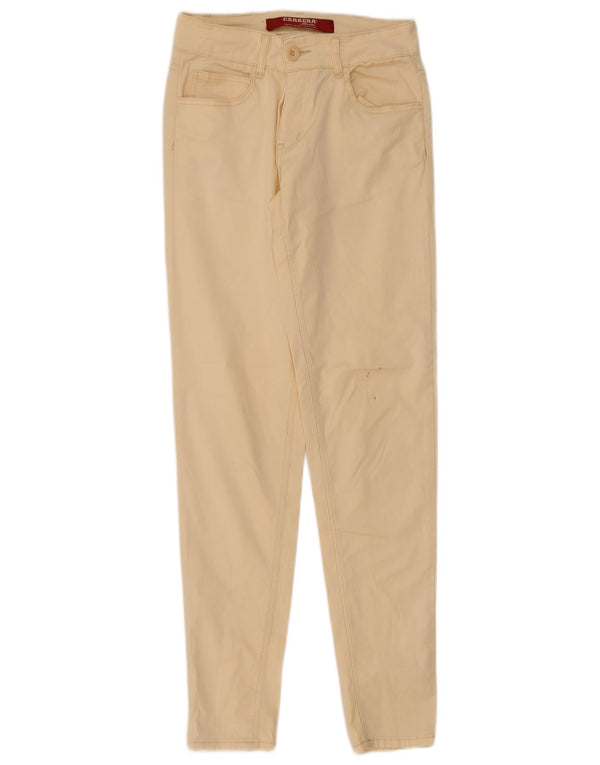 Pantaloni casual skinny da donna Carrera W28 L33 Beige