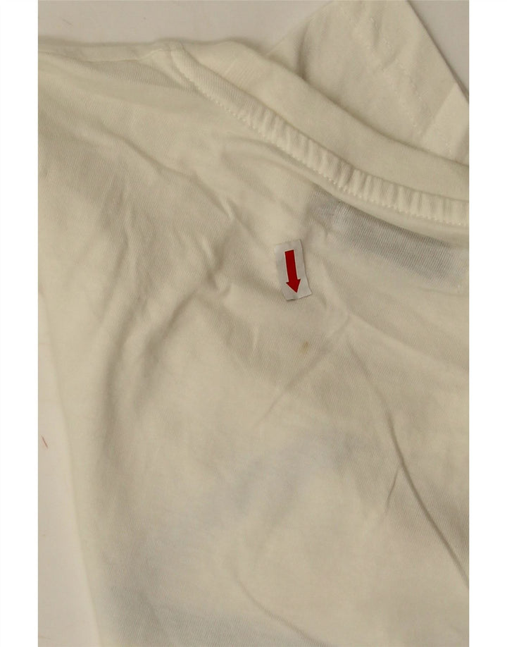 JACK & JONES T-shirt da uomo grande in cotone a righe bianche