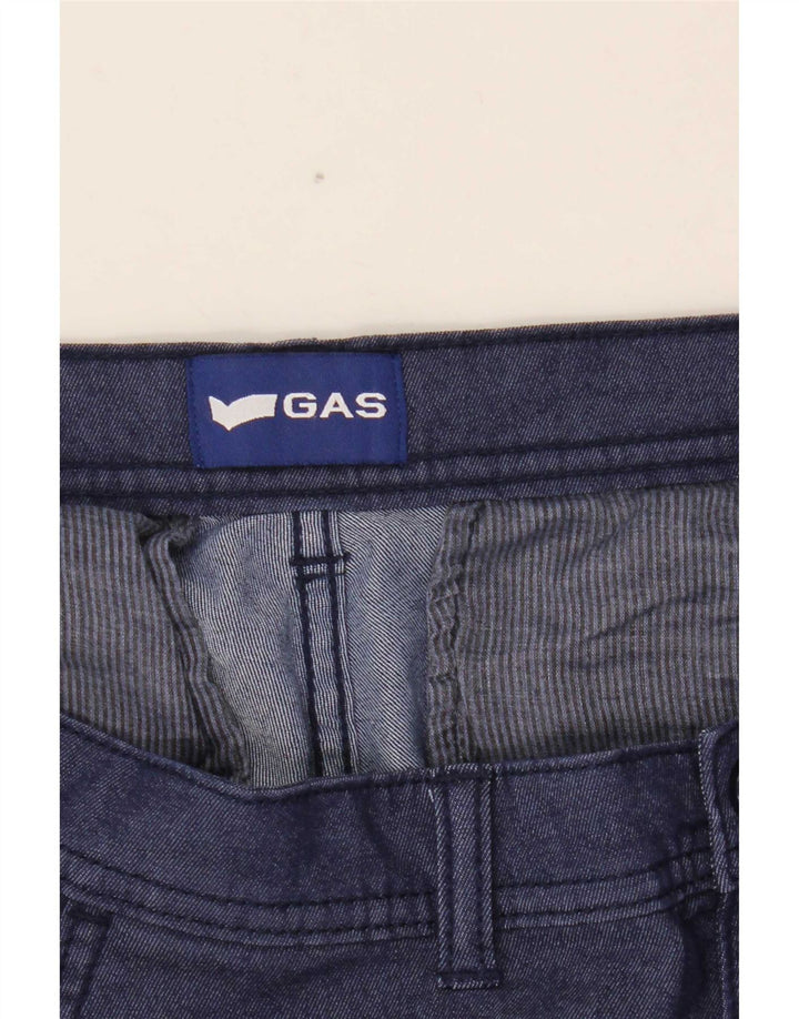 Pantaloncini cargo da uomo Gas medi W32 in cotone blu navy