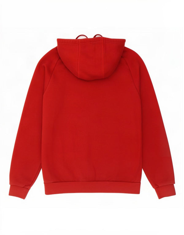 Felpa con cappuccio da uomo Adidas Small rossa in cotone