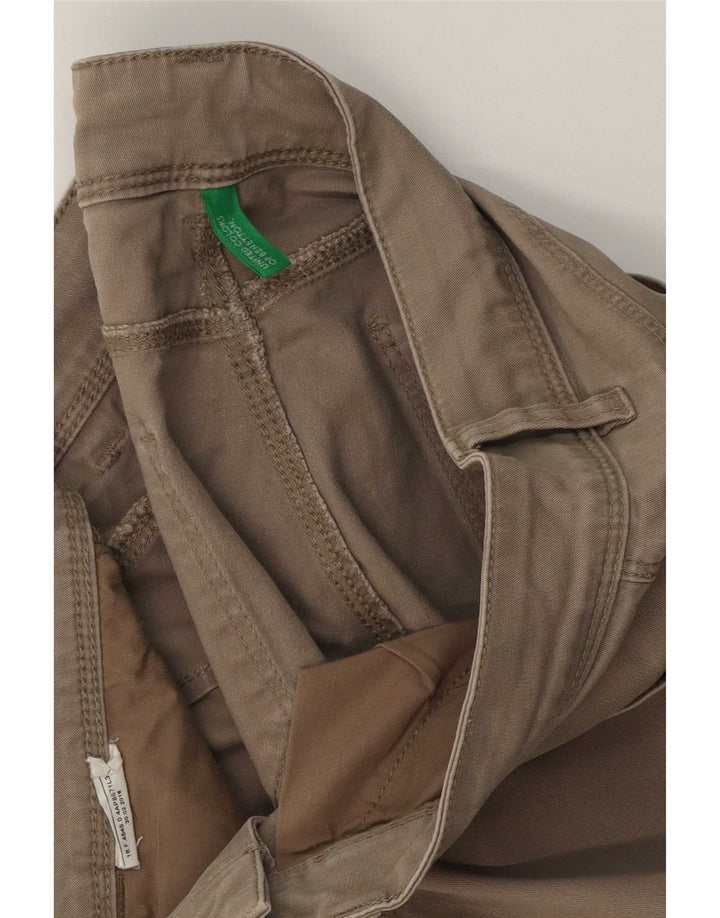 Pantaloni casual slim da donna Benetton W30 L30 Beige