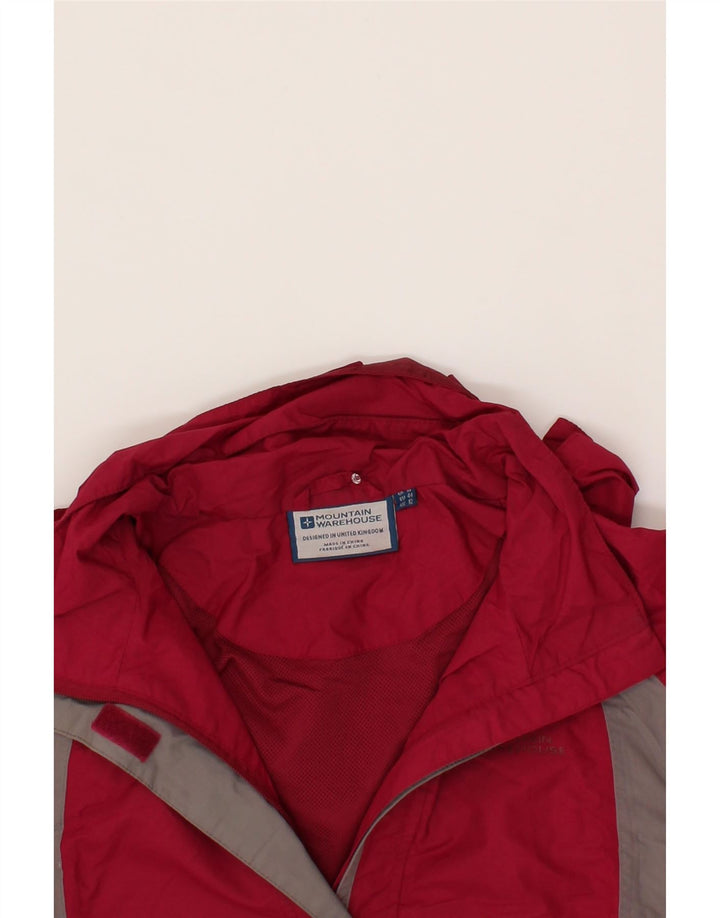 MOUNTAIN WAREHOUSE Womens Windbreaker Jacket UK 16 Large  Pink Colourblock Vintage Mountain Warehouse and Second-Hand Mountain Warehouse from Messina Hembry 