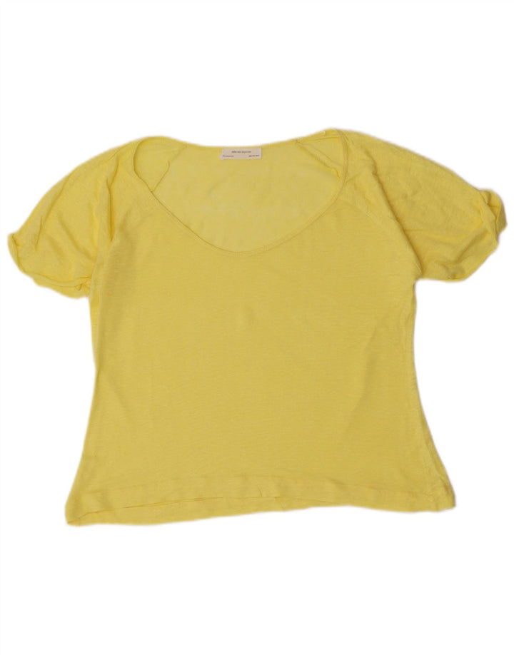 T-shirt Zara da donna Top UK 12 giallo medio