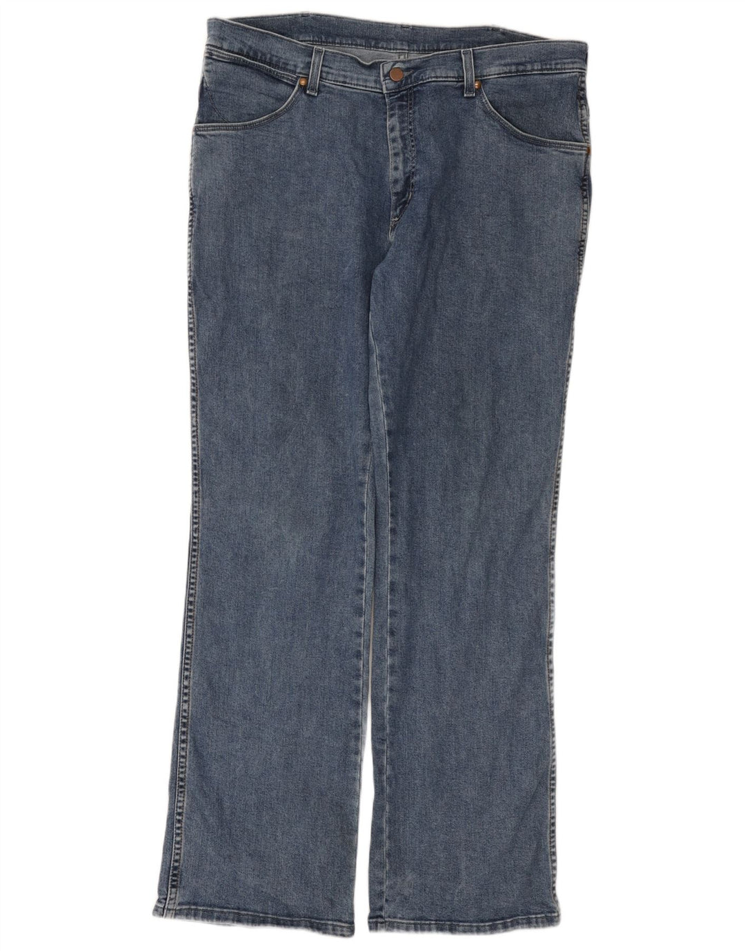 Jeans dritti Alaska da uomo Wrangler W36 L32 cotone blu