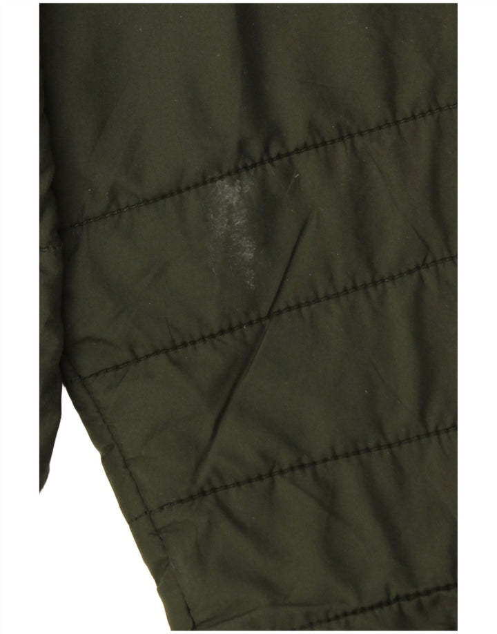 Giacca imbottita con cappuccio da uomo Jack & Jones UK 42 XL poliestere verde