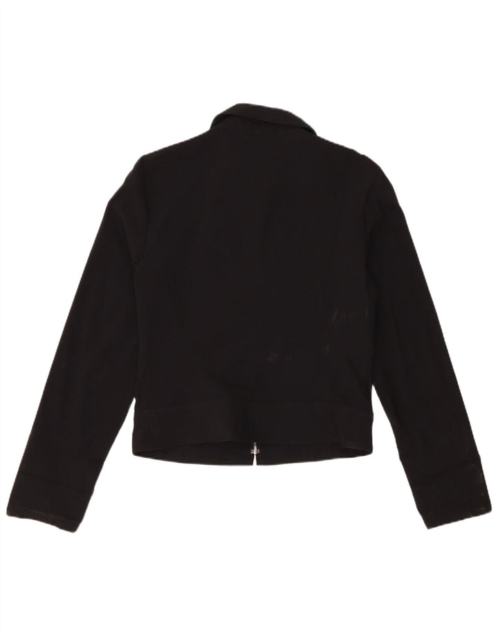 Giubbotto bomber da donna Zara UK 14 grande viscosa nera