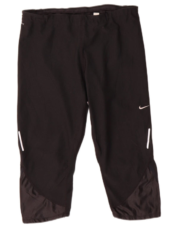 Leggings Nike Dri Fit Capri da donna UK 16 grandi neri