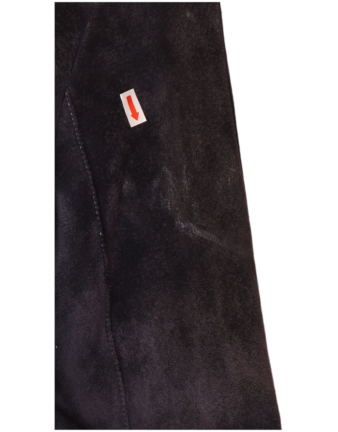 Giacca in pelle scamosciata da donna BIBA UK 16 grande blu navy