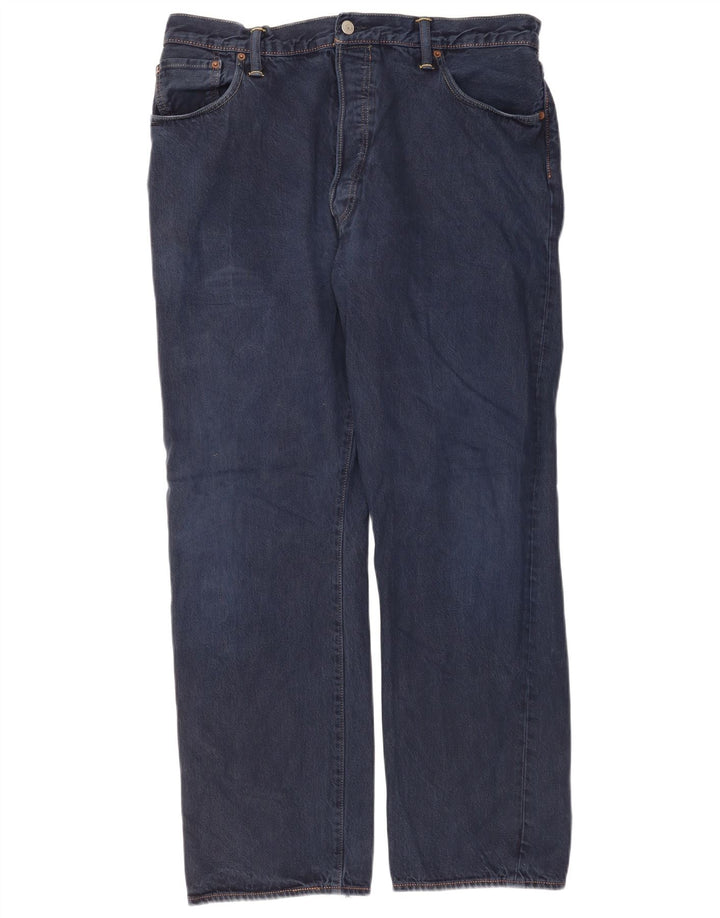 Levi's Uomo 501 Jeans dritti W42 L32 Blu Navy
