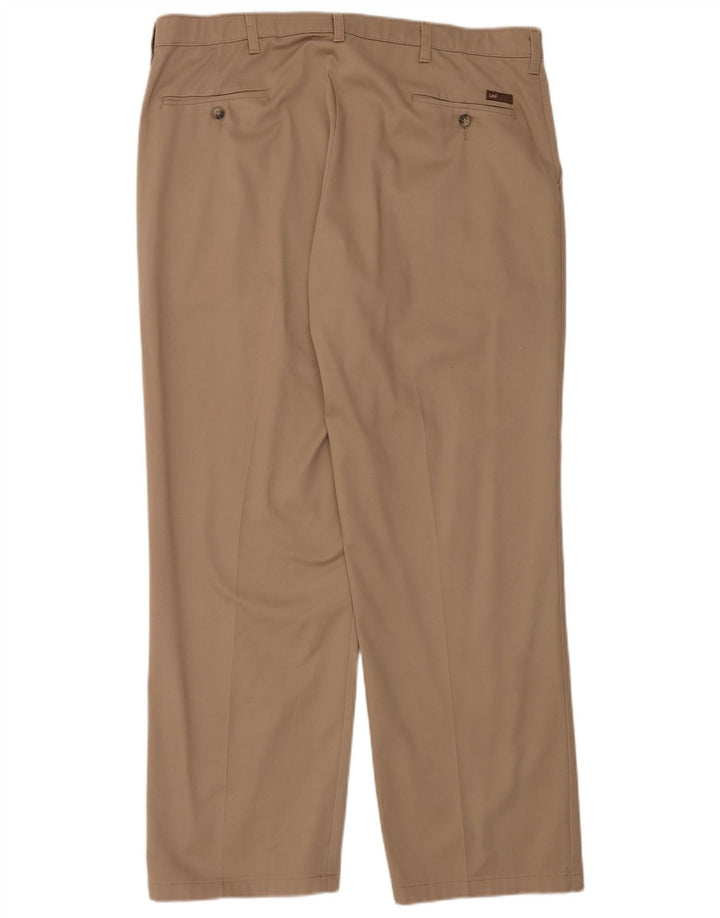 Pantaloni chino dritti su misura da uomo LEE W40 L32 in cotone beige