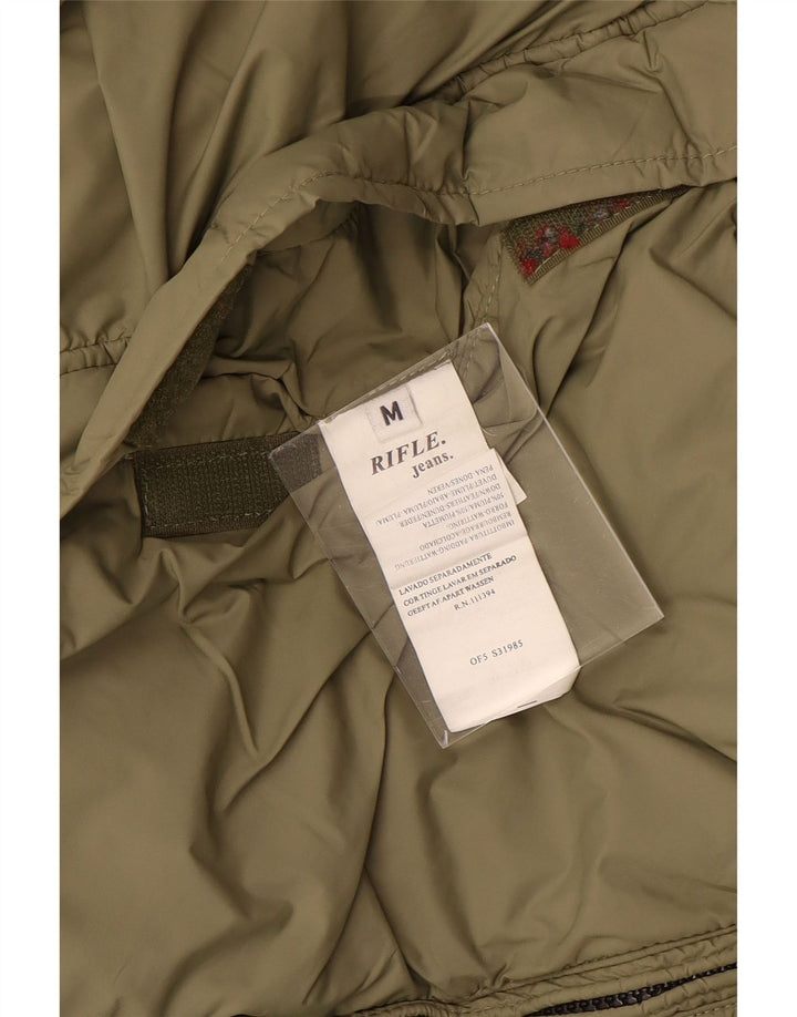 Giacca imbottita reversibile da uomo Rifle UK 38 media nera in poliammide