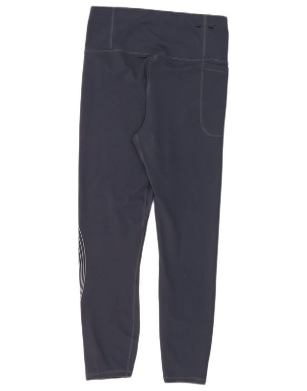 Leggings crop con grafica da donna Under Armour UK 12 poliestere blu medio