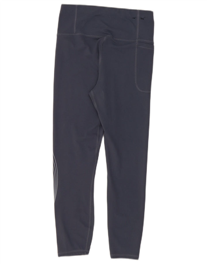Leggings crop con grafica da donna Under Armour UK 12 poliestere blu medio