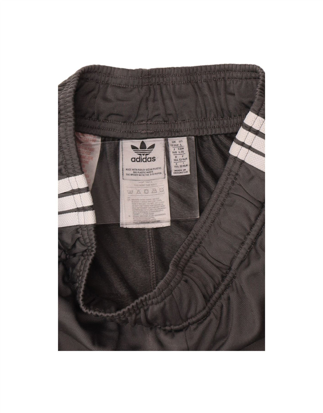ADIDAS Boys Tracksuit Trousers Joggers 13-14 Years  Grey Polyester