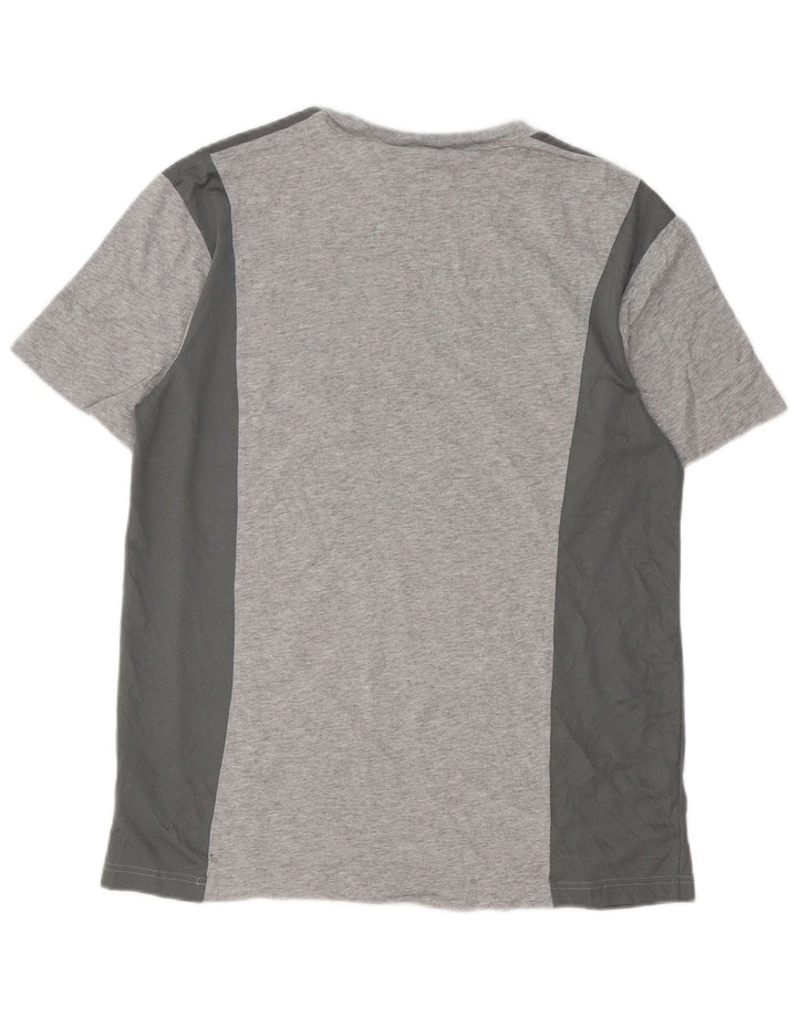 T-shirt da uomo Adidas Top in cotone grigio medio