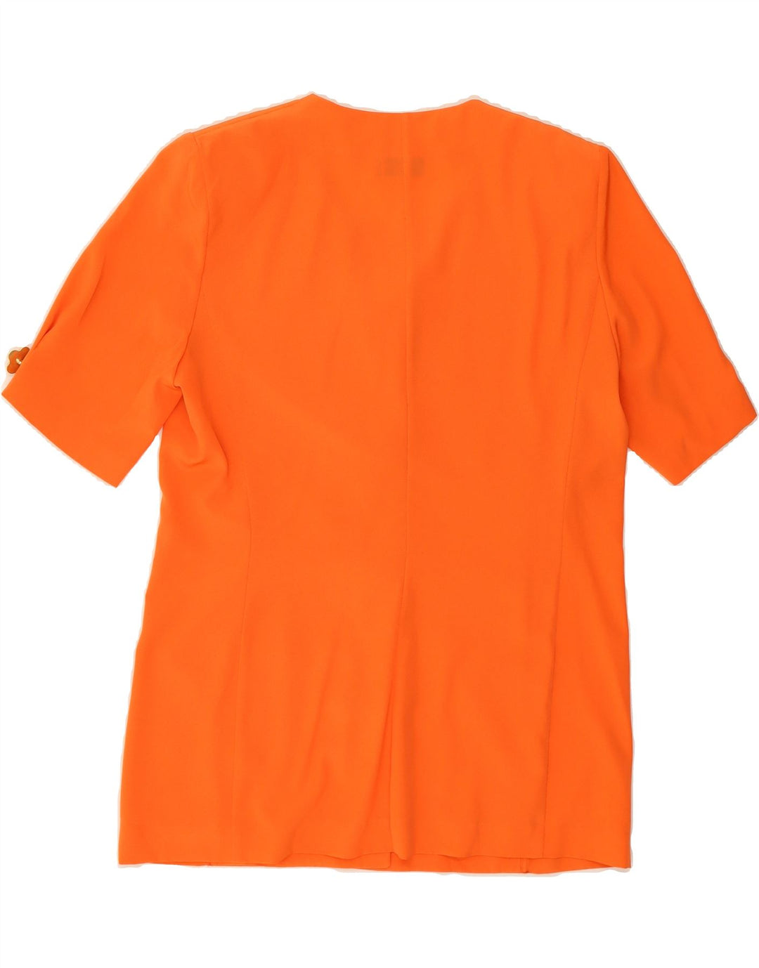 PIERRE CARDIN Womens Short Sleeve Blazer Jacket UK 14 Medium Orange Vintage Pierre Cardin and Second-Hand Pierre Cardin from Messina Hembry 
