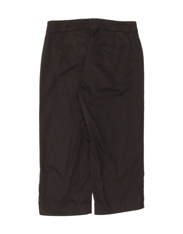 DOCKERS Womens Curvy Mid Rise Capri Trousers US 4 Small W27 L21 Black