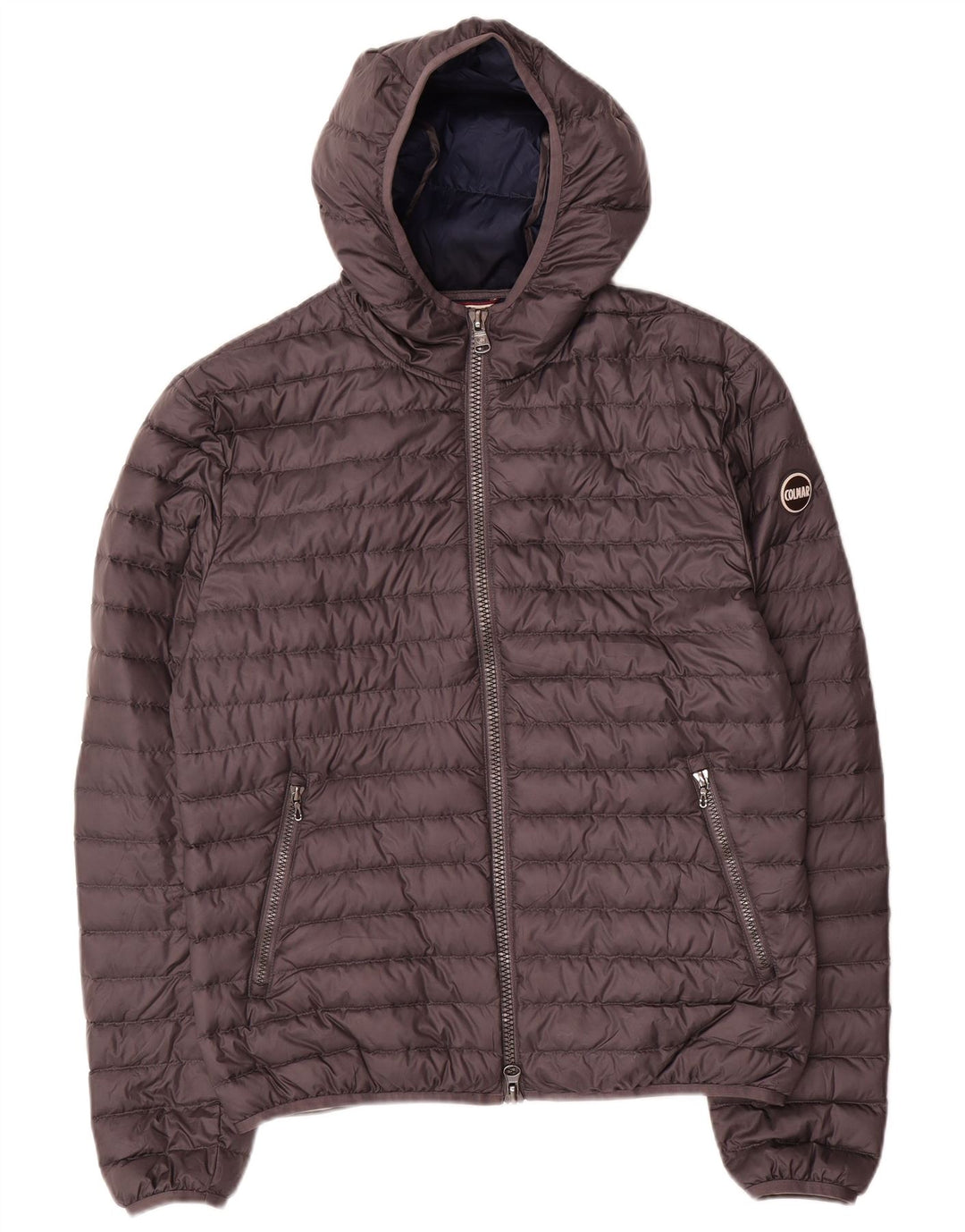 Piumino Colmar Uomo con Cappuccio IT 50 Poliestere Grigio Medio