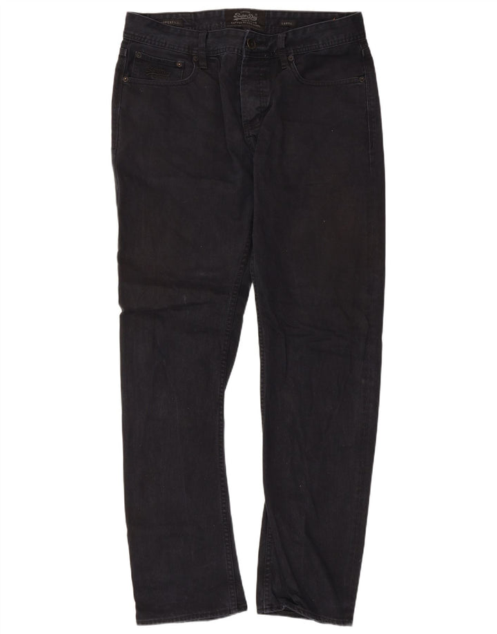 Jeans larghi da uomo in rame SUPERDRY W34 L32 cotone nero