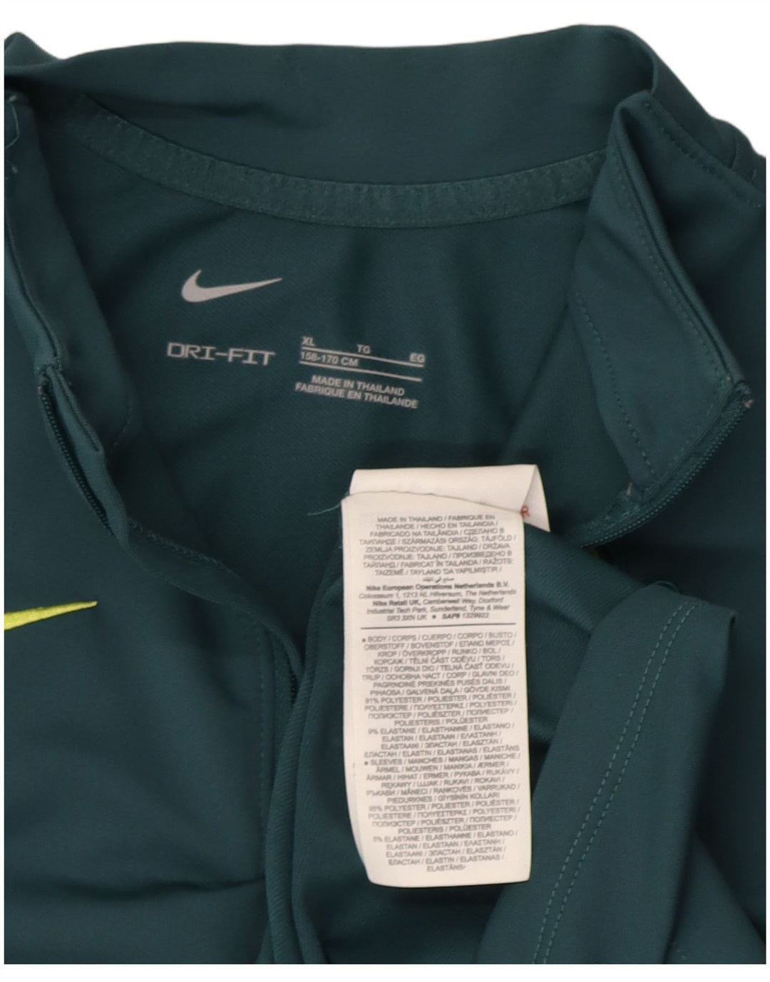 Top della tuta pullover Nike Tottenham Hotspur da ragazzo 13-14 anni XL Verde