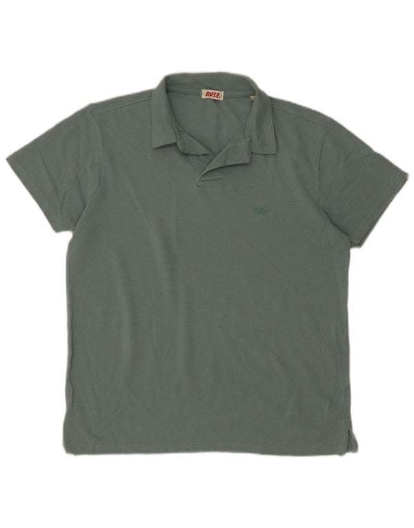 Polo da uomo Rifle in cotone kaki medio