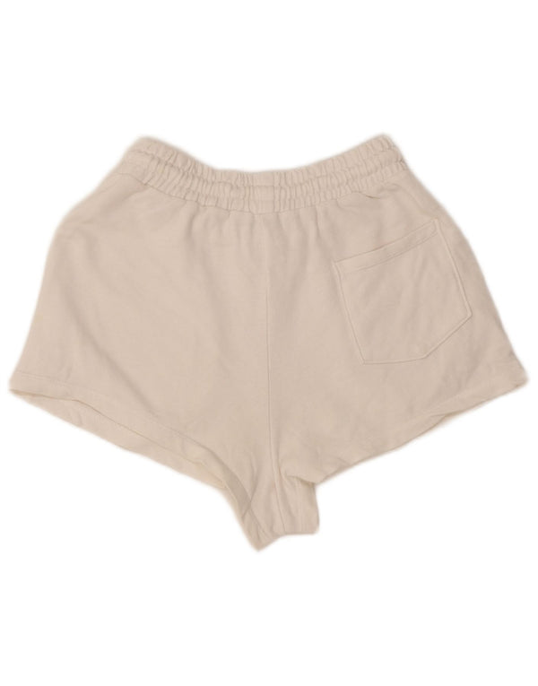 Zara Womens Regular Hot Pants UK 8 Small White Cotton