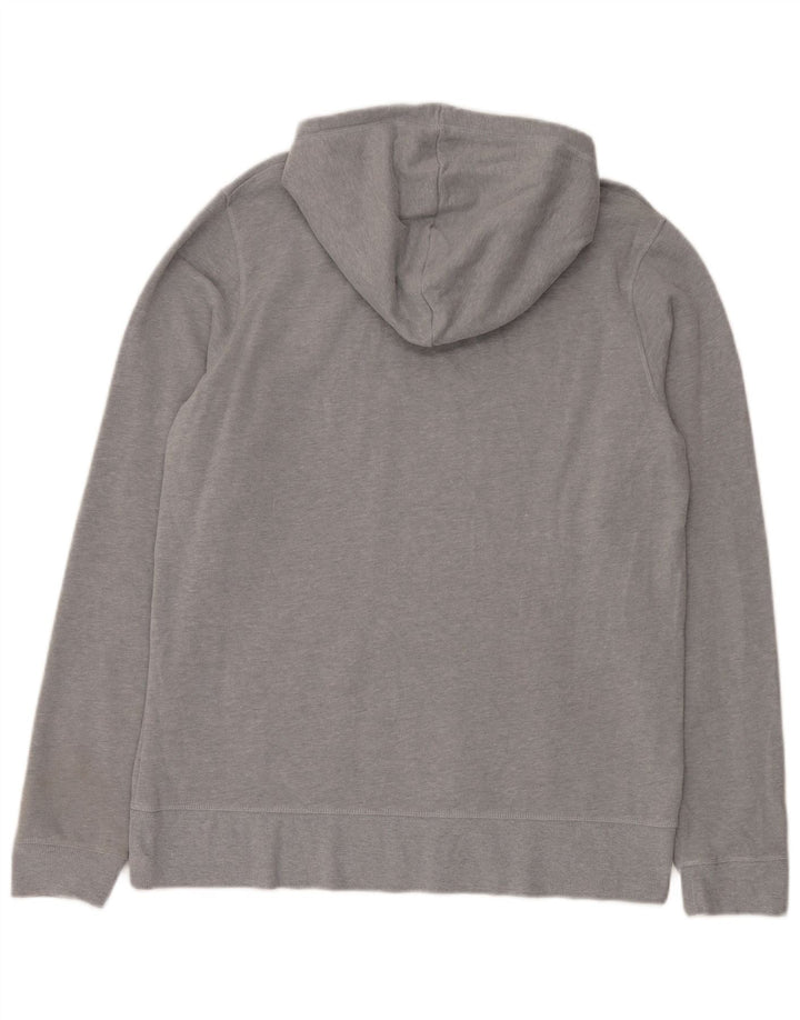 Felpa con cappuccio da uomo Reebok grande in cotone grigio