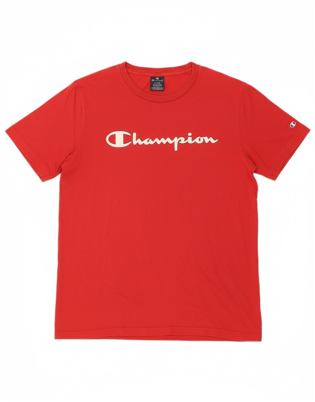 CHAMPION Mens Graphic T-Shirt Top Large Red