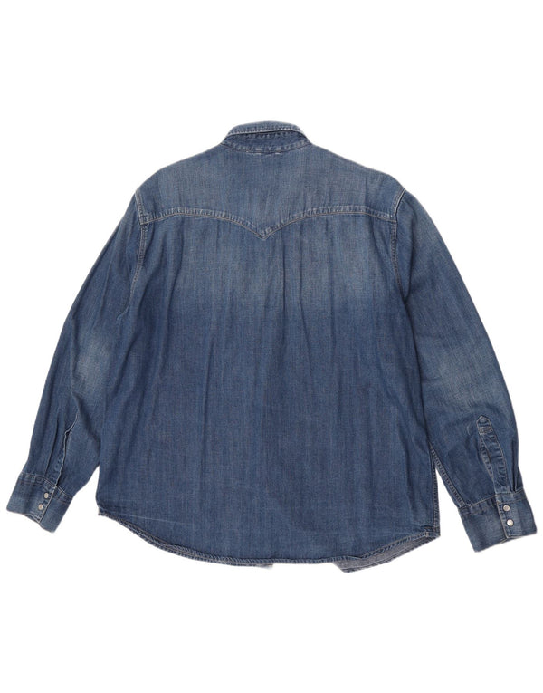 Camicia di jeans da uomo Levi's 2XL in cotone blu