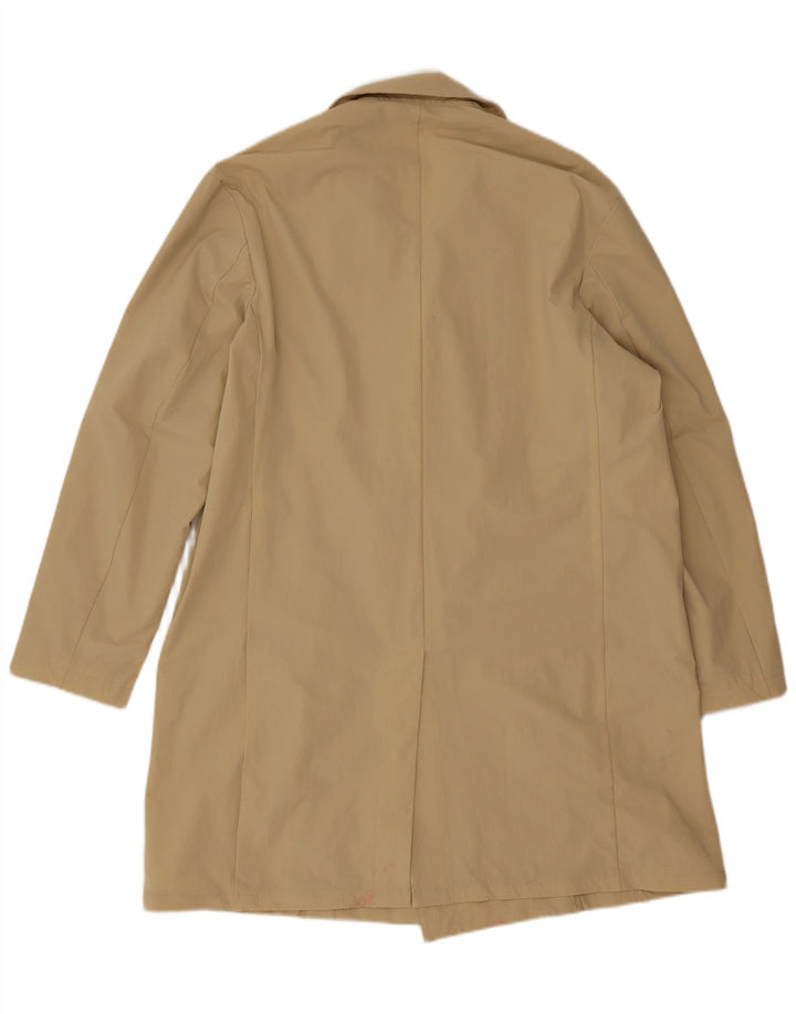 Cappotto doppiopetto da uomo Zara UK 40 Large Beige in poliammide