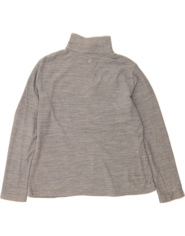 MOUNTAIN WAREHOUSE Womens Zip Neck Fleece Jumper UK 16 Large Grey Vintage Mountain Warehouse and Second-Hand Mountain Warehouse from Messina Hembry 
