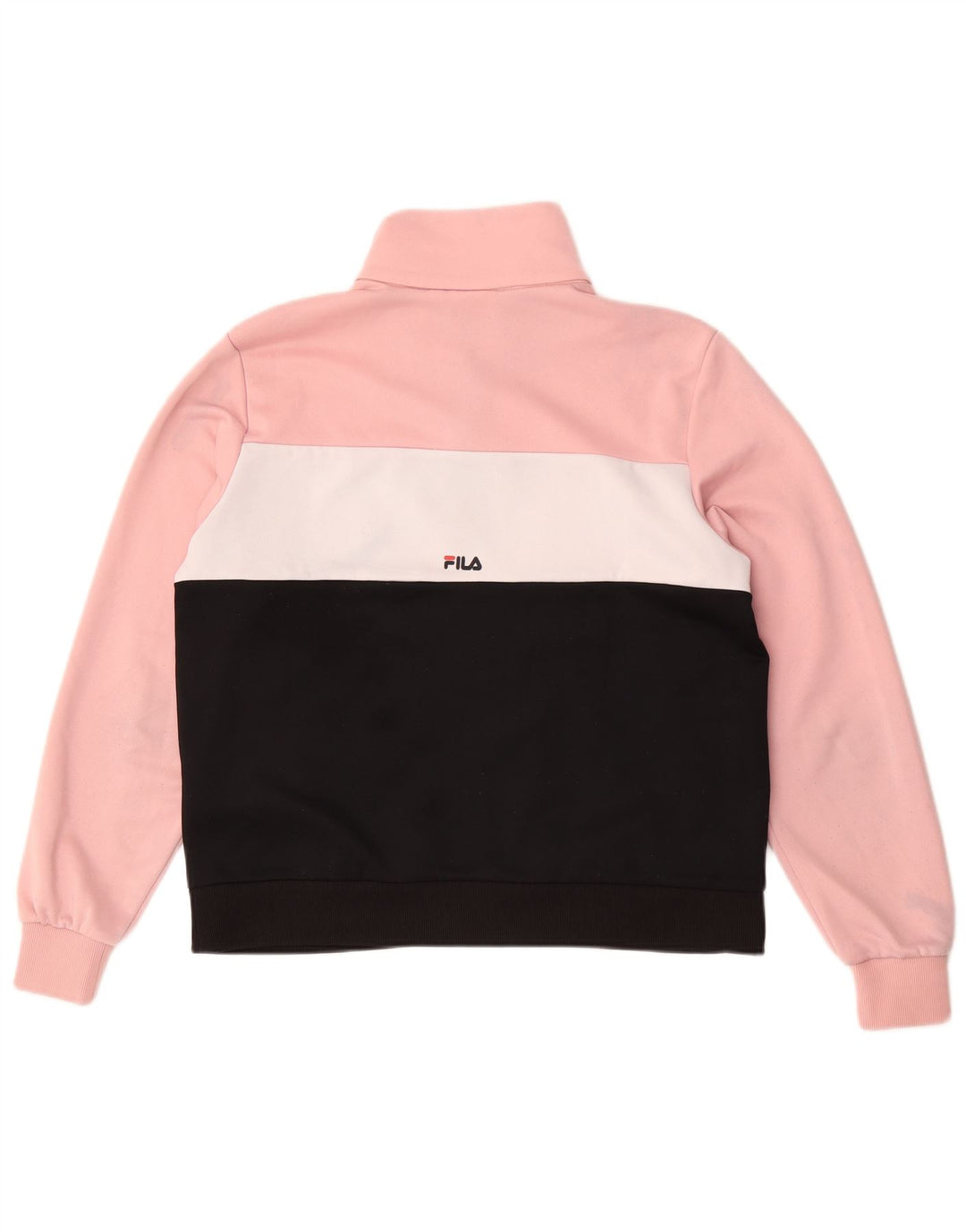 Giacca da ginnastica grafica da donna Fila UK 14 Colorblock rosa medio